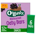 Organix Blackcurrant Organic Soft Oaty Bars Toddler Snack Multipack
