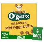 Organix Mini Organic Oat & Banana Flapjack Toddler Snacks Multipack