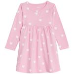 M&S Heart Dress, 0 Months-3 Years, Pink