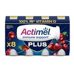 Actimel Plus 100% Vitamin D Cherry & Elderberry Immunity Yoghurt