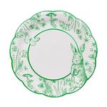 Easter Bunny Green Paper Party Plates
