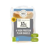 M&S High Protein Plain Bagels