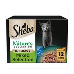 Sheba Adult Wet Cat Pouches Natures Collection Mixed Selection in Gravy