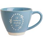 M&S Collection Rather Be Drinking Gin Slogan Mug, Blue