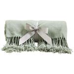 M&S Collection Chenille Plain Throw, One Size Sage