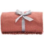 M&S Collection Chenille Plain Throw, One Size Clay