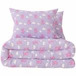 M&S Percy Pig Clouds Bedding Set, Double, Lilac