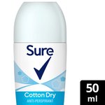 Sure Women Antiperspirant Deodorant Roll On Base Cotton Dry