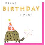 Caroline Gardner Tortoise Birthday Card