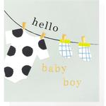 Hello New Baby Boy Card
