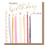 Caroline Gardner Candles Birthday Card