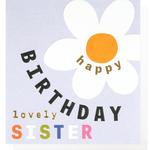 Flower Sister Birthday Card