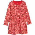 M&S Printed Dress, 2-8 Years, Red