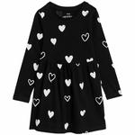 M&S Printed Dress, 2-8 Years, Carbon