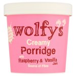 Wolfy's Creamy Porridge with Raspberry & Vanilla Jam