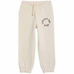 M&S Smiley Face Slogan Joggers, 2-7 Years, Stone