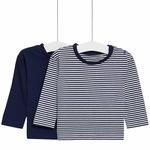 M&S Stripe Long Sleeve Tops, 2 Pack, 0 Months-3 Years