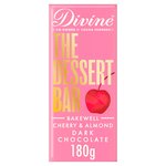 Divine Chocolate Dessert Bar Dark Chocolate Bakewell with Cherry and Almond