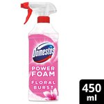 Domestos Power Foam Toilet & Bathroom Cleaner Spray Floral Burst