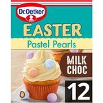 Dr. Oetker 12 Milk Chocolate Pastel Pearls Cake Decorations