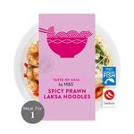 M&S Spicy Prawn Laksa Noodles Bowl - Taste of Asia