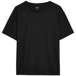 M&S Womens Relaxed Short Sleeve T-Shirt, 6, Black