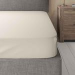 M&S Comfortably Cool Lyocell Rich Fitted Sheet Super King Size (6 ft) Cream