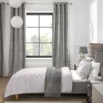 M&S Comfortably Cool Lyocell Rich Duvet Cover Super King Size Light Grey