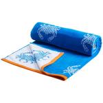 M&S Pure Cotton Crab Beach Towel, Blue
