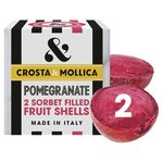 Crosta & Mollica 2 Pomegranate Sorbet Fruit Shells