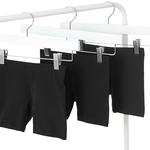 M&S Girls Cotton Rich Plain Shorts, 3 Pack, 2-7 Years, Black