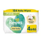 Pampers Harmonie New Baby Plastic Free Baby Wipes X4