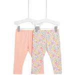 M&S Floral Leggings, 2 Pack, 0 Months-3 Years