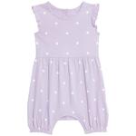M&S Spotted Romper, 0-3 Years, Lilac