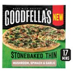 Goodfella's Stonebaked Thin Mushroom, Spinach and Garlic Pizza 