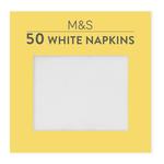 M&S White Paper Napkins