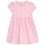 M&S Heart Dress, 0 Months -3 Years, Pink