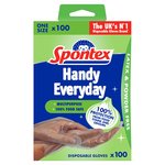 Spontex Handy Multi-Purpose Disposable Gloves Latex Free & Powder Free