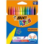 BIC Kids Plastidecor Crayons Wallet of 12
