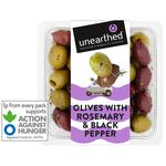 Unearthed Black Pepper & Rosemary Flavoured Olives