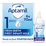 Aptamil 1 First Baby Milk Formula Liquid Starter Pack from Birth 