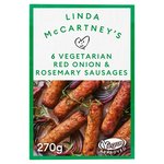 Linda McCartney 6 Vegetarian Sausages with Red Onion & Rosemary Frozen