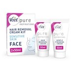 Veet Pure Hair Removal Kit Face Sensitive Skin