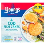 Young's 4 Cod Fish Cakes Frozen