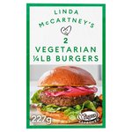 Linda McCartney 2 Vegetarian Quarter Pounders Frozen
