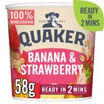 Quaker Oat So Simple Banana Strawberry Porridge Cereal Pot