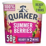 Quaker Oat So Simple Summer Berries Porridge Cereal Pot